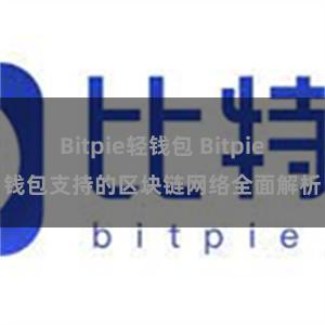 Bitpie轻钱包 Bitpie钱包支持的区块链网络全面解析