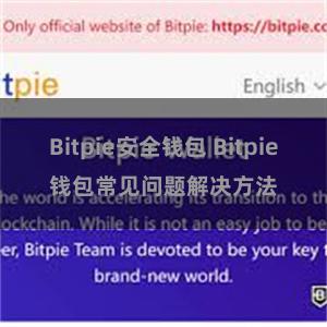 Bitpie安全钱包 Bitpie钱包常见问题解决方法