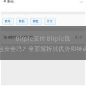 Bitpie支付 Bitpie钱包安全吗？全面解析其优势和特点