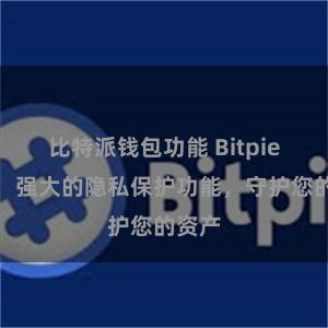 比特派钱包功能 Bitpie钱包：强大的隐私保护功能，守护您的资产