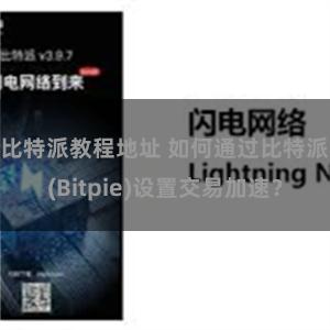 比特派教程地址 如何通过比特派(Bitpie)设置交易加速？