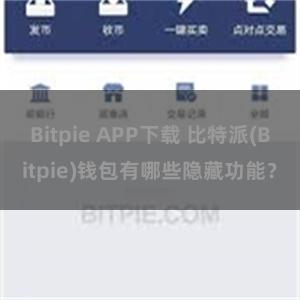 Bitpie APP下载 比特派(Bitpie)钱包有哪些隐藏功能？