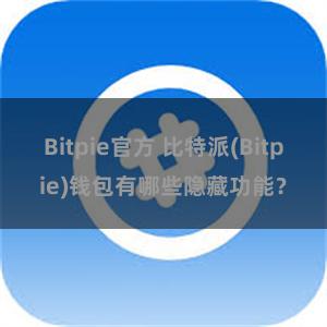 Bitpie官方 比特派(Bitpie)钱包有哪些隐藏功能？