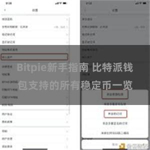 Bitpie新手指南 比特派钱包支持的所有稳定币一览