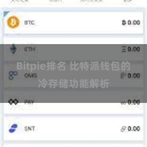 Bitpie排名 比特派钱包的冷存储功能解析