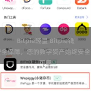 Bitpie轻量 Bitpie钱包安全保障，您的数字资产始终安全可靠