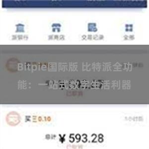 Bitpie国际版 比特派全功能：一站式数字生活利器