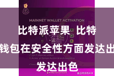 比特派苹果  比特派钱包在安全性方面发达出色