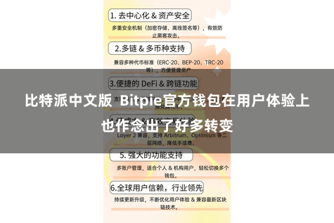 比特派中文版  Bitpie官方钱包在用户体验上也作念出了好多转变