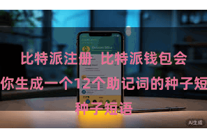 比特派注册  比特派钱包会为你生成一个12个助记词的种子短语
