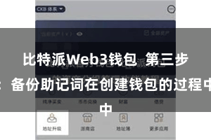 比特派Web3钱包  第三步：备份助记词在创建钱包的过程中