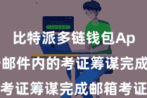 比特派多链钱包App  点击邮件内的考证筹谋完成邮箱考证