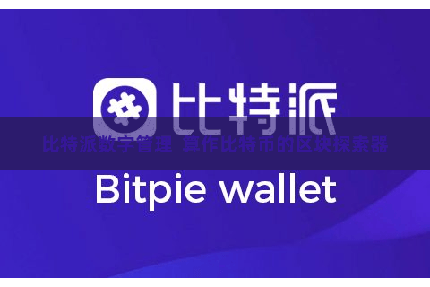 比特派数字管理  算作比特币的区块探索器